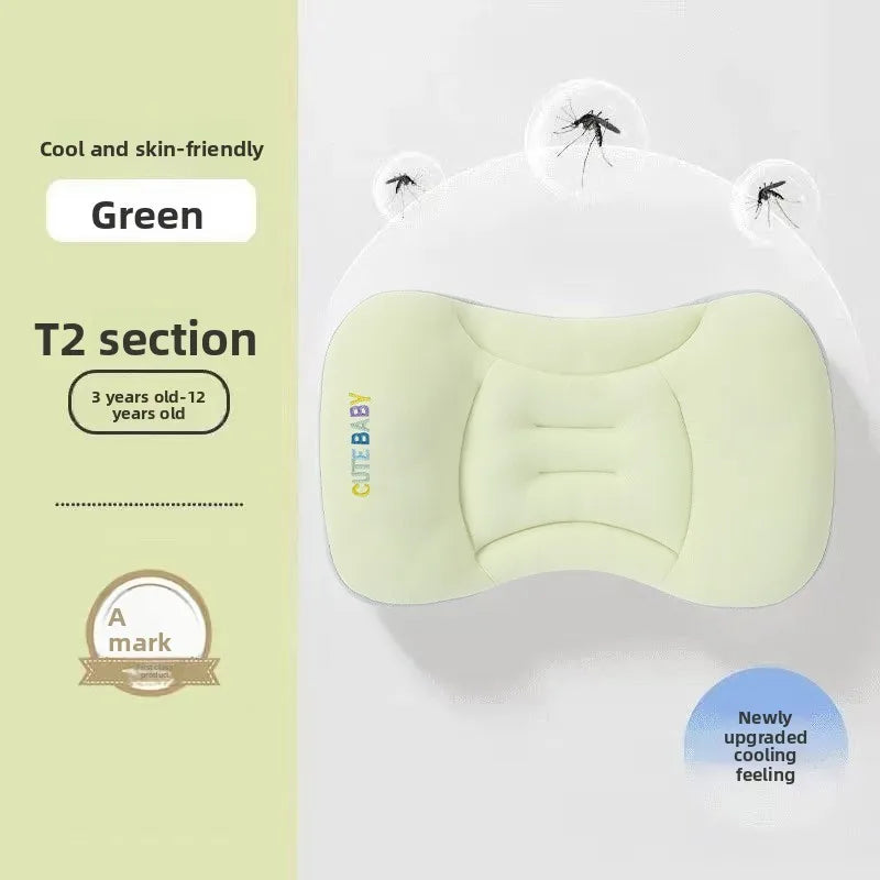 Cooling Baby & Toddler Space Pillow for Baby 6Month 1-12 Year Olds Breathable Ice Silk Summer Use Multifunctional Nursing Pillow