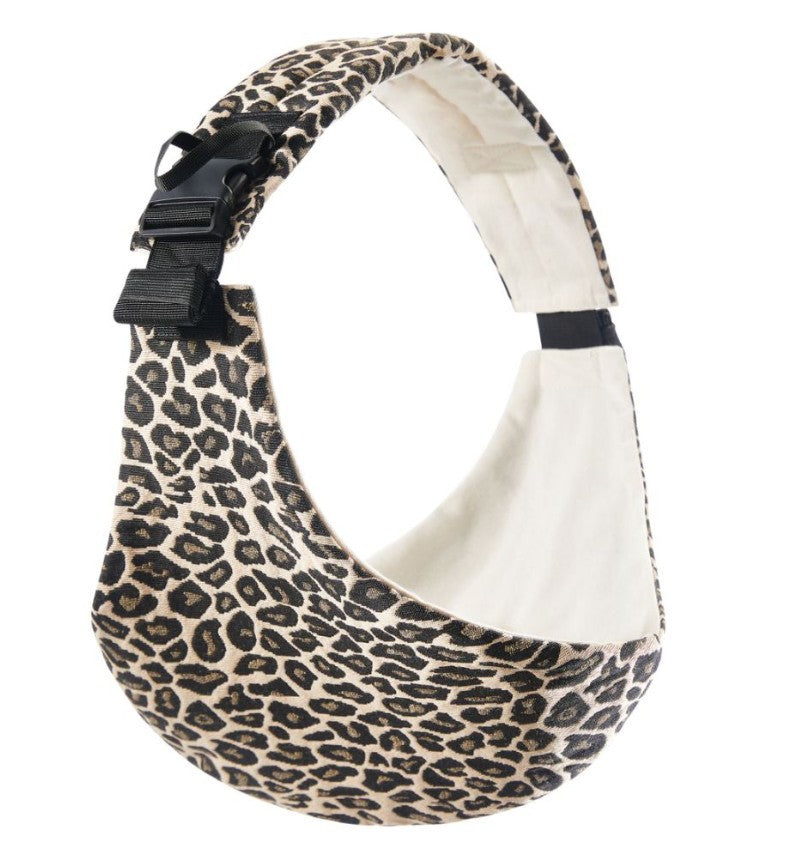 Baby Safety Carrier: Leopard Pattern Front & Back Support