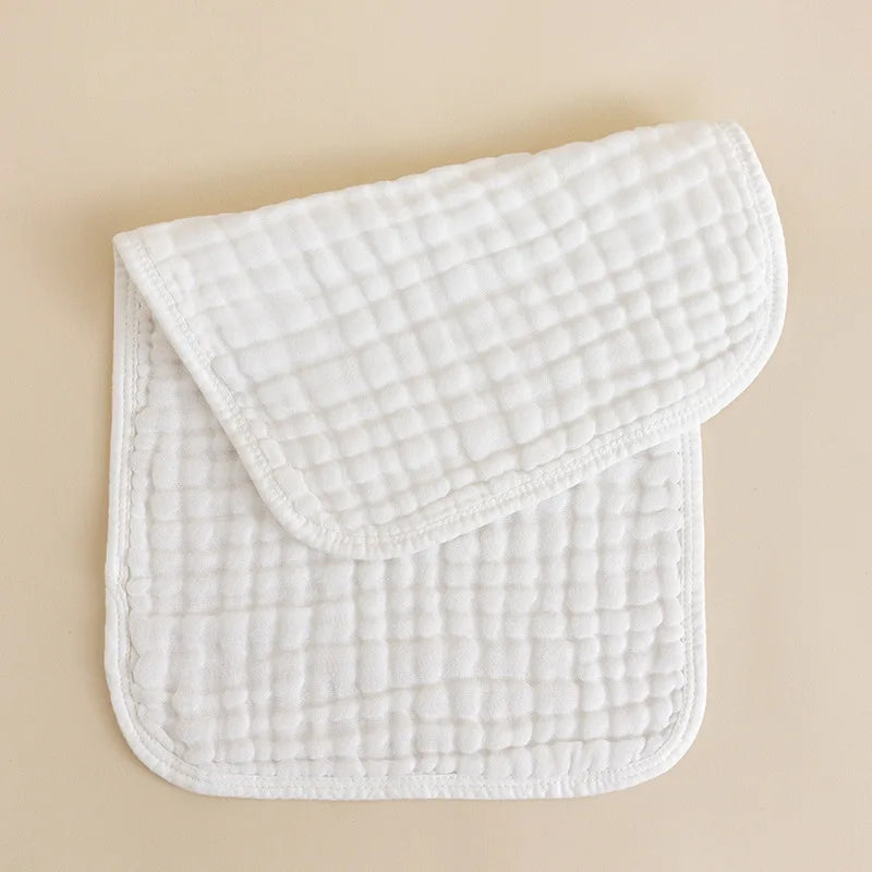 Soft Cotton Baby Burp Cloths - 6 Layer Muslin Towels