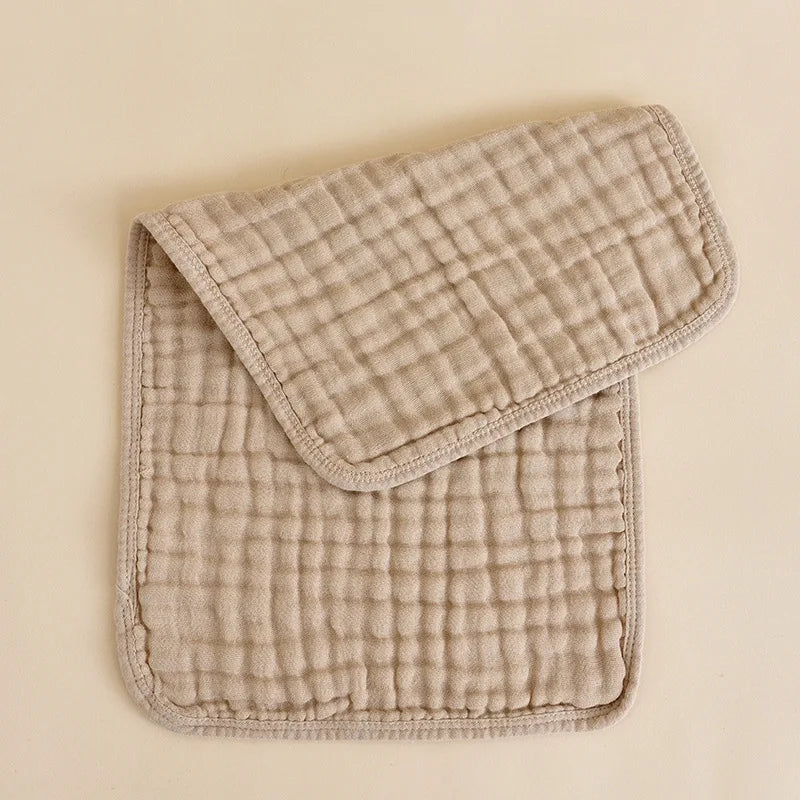 Soft Cotton Baby Burp Cloths - 6 Layer Muslin Towels