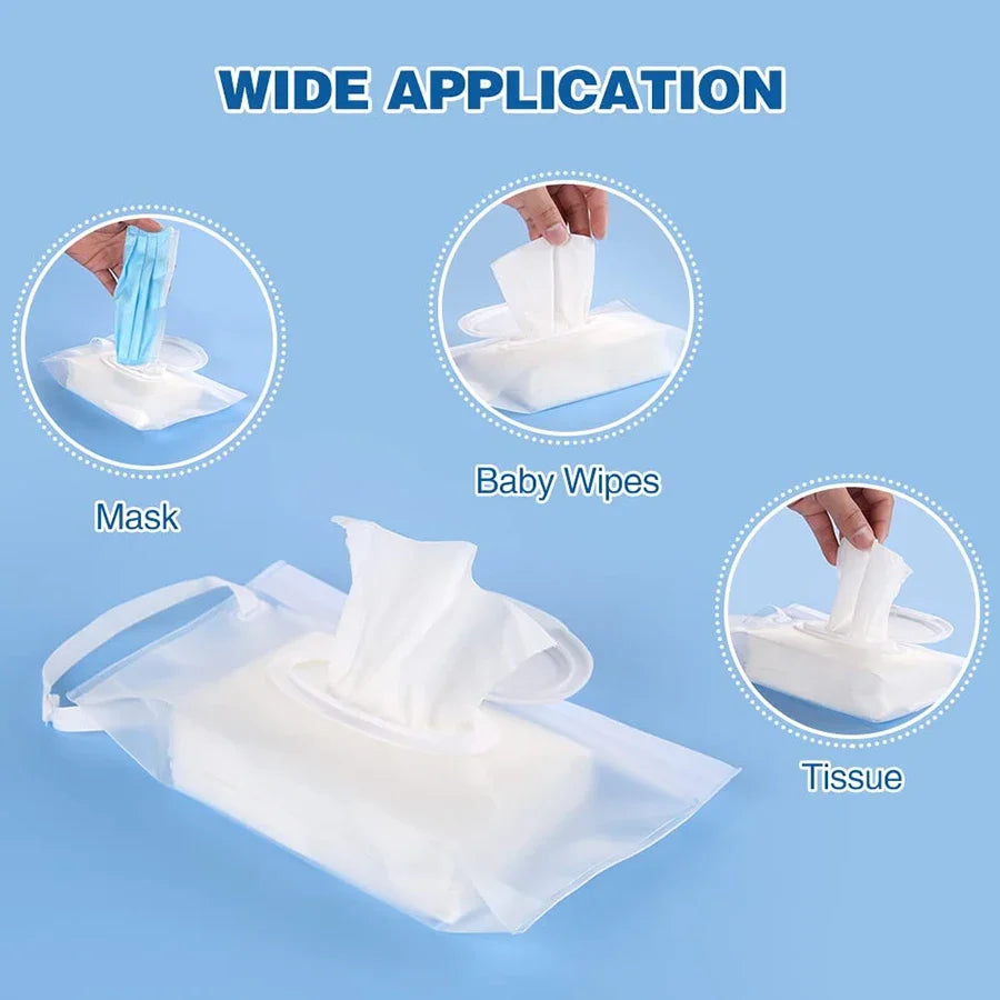 Baby Tissue Box: Cute EVA Flip Cover, Refillable & Portable