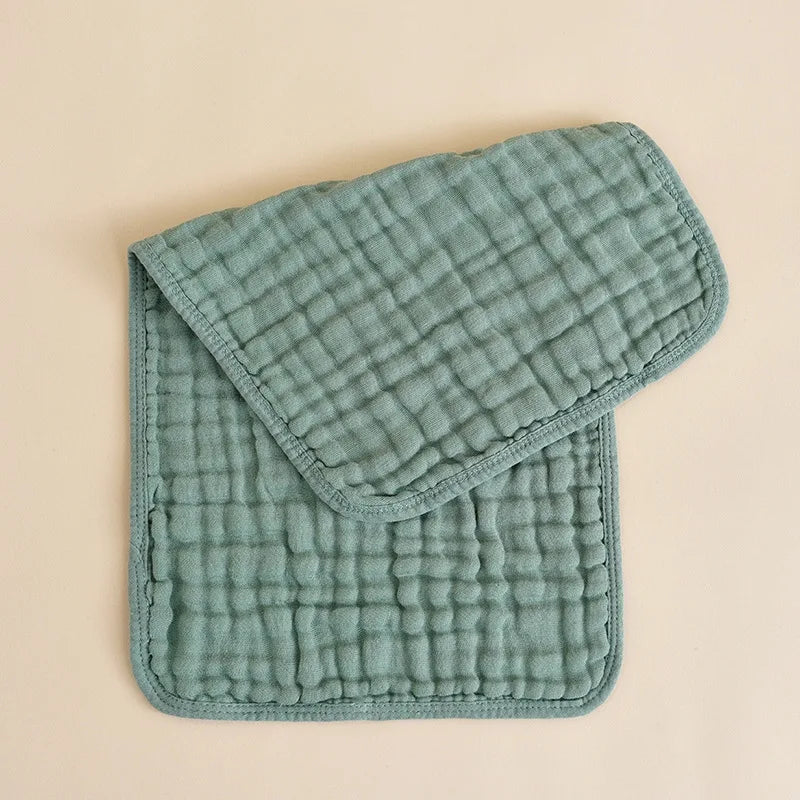 Soft Cotton Baby Burp Cloths - 6 Layer Muslin Towels