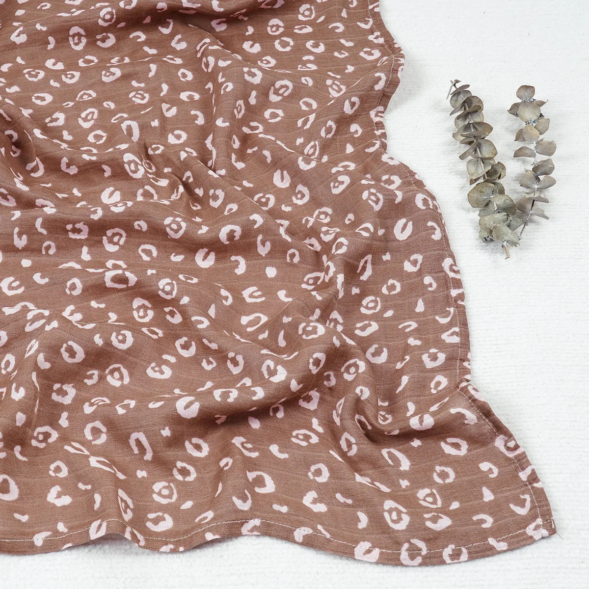 Newborn Swaddle: Bamboo Cotton Baby Blanket 120x120cm Muslin Wrap