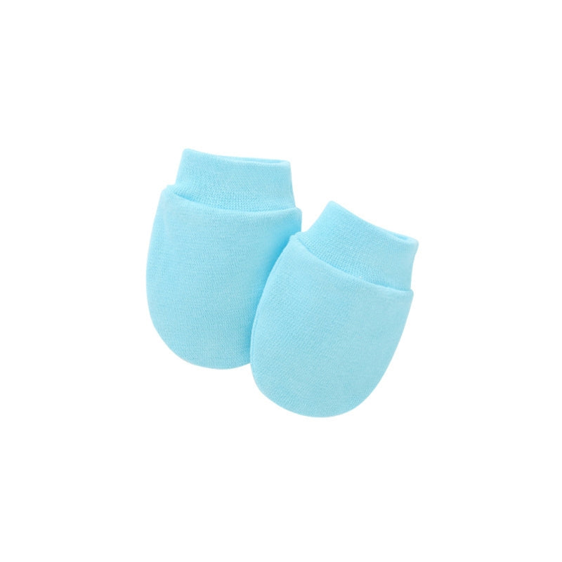 Baby Anti-Scratch Mittens - Soft Cotton No Scratch Hand Socks