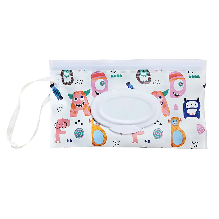Baby Tissue Box: Cute EVA Flip Cover, Refillable & Portable
