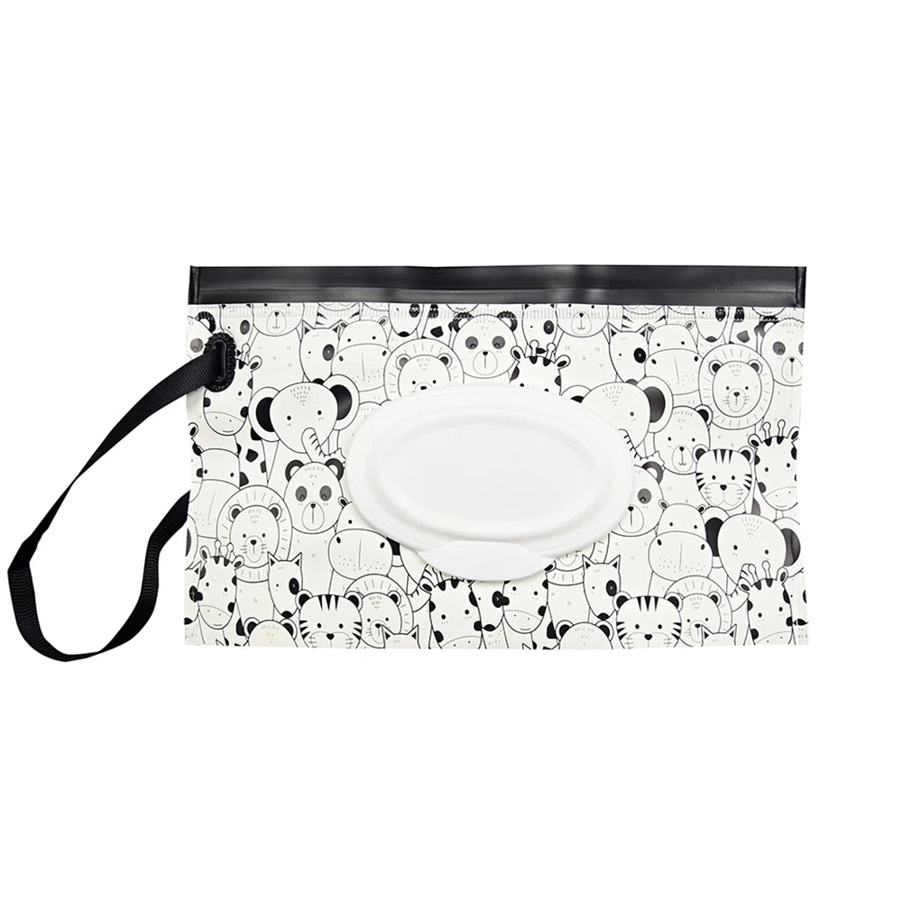 Baby Tissue Box: Cute EVA Flip Cover, Refillable & Portable