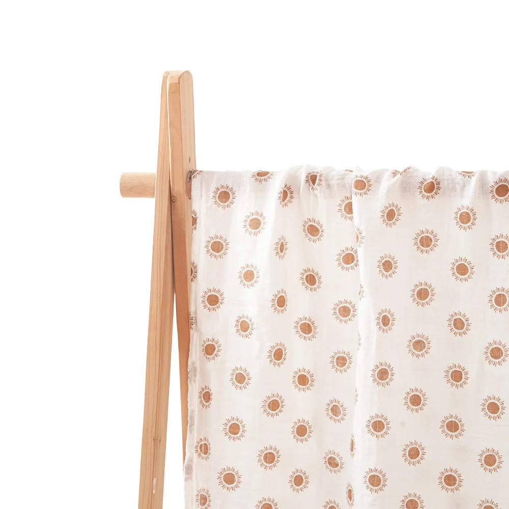 Newborn Swaddle: Bamboo Cotton Baby Blanket 120x120cm Muslin Wrap