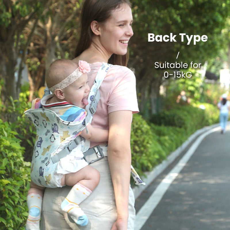 Adjustable Newborn Carrier with Breathable Waist Stool
