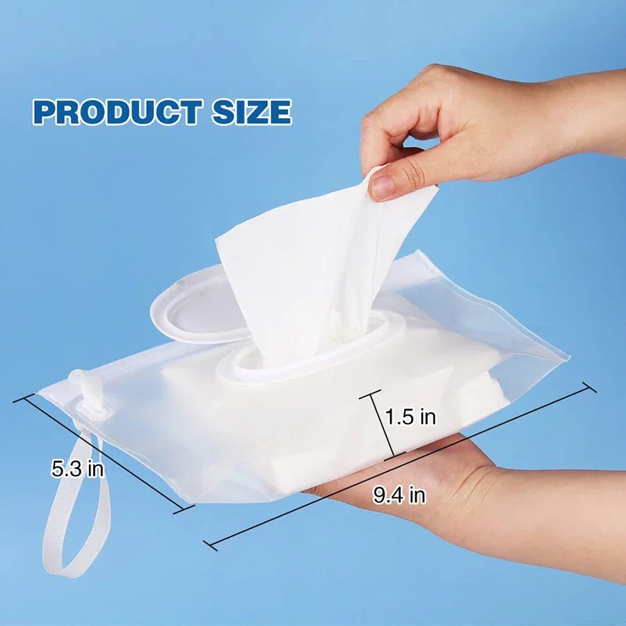 Baby Tissue Box: Cute EVA Flip Cover, Refillable & Portable