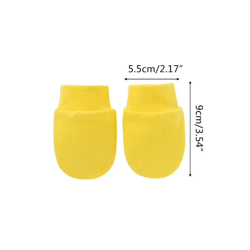 Baby Anti-Scratch Mittens - Soft Cotton No Scratch Hand Socks