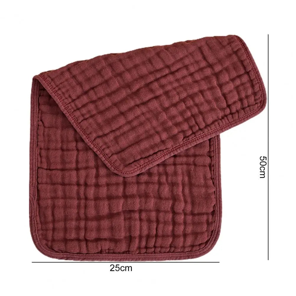 Soft Cotton Baby Burp Cloths - 6 Layer Muslin Towels