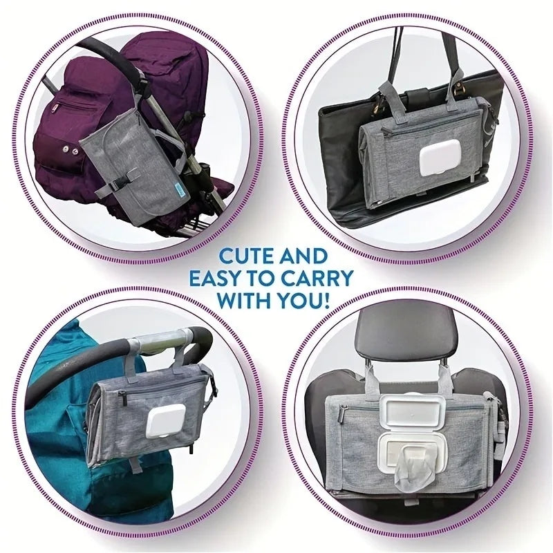 Portable Diaper Changing Pad - Waterproof Travel Mat