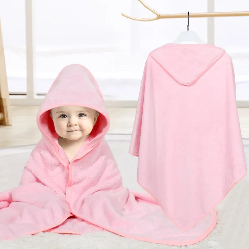 Blankets Swaddle - Cartoon Baby Bathrobe Hooded Towel