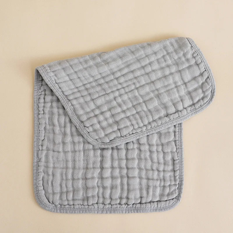 Soft Cotton Baby Burp Cloths - 6 Layer Muslin Towels