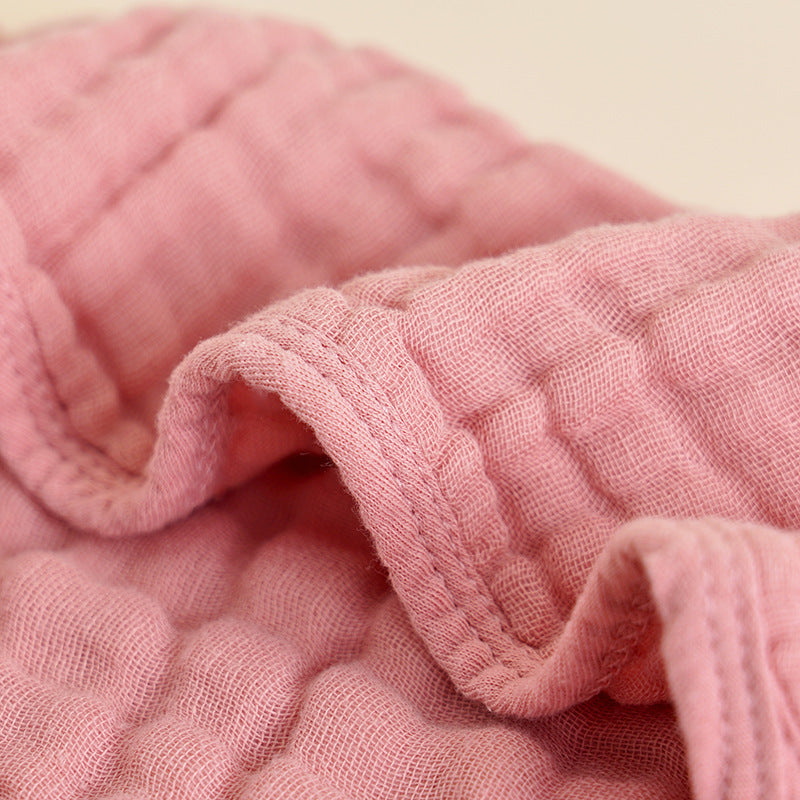 Soft Cotton Baby Burp Cloths - 6 Layer Muslin Towels