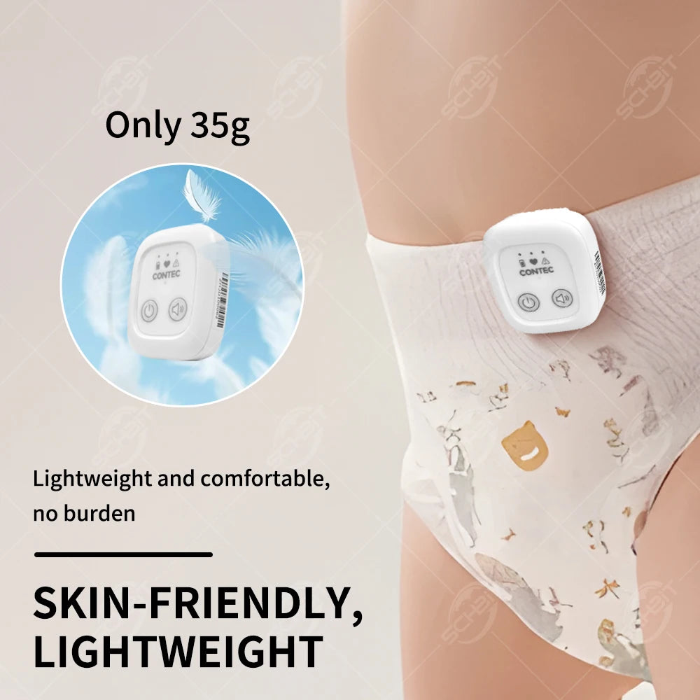 Baby Breathing Movement Monitor,Infant Respiratory Sensor with Vibration Sound Alarm,Sleep Safety Abdominal Movement Detection