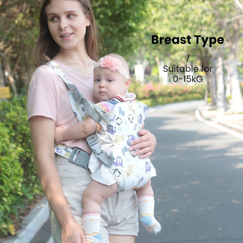 Adjustable Newborn Carrier with Breathable Waist Stool