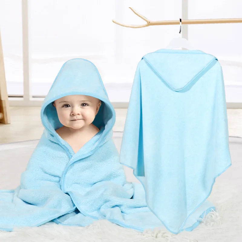Blankets Swaddle - Cartoon Baby Bathrobe Hooded Towel