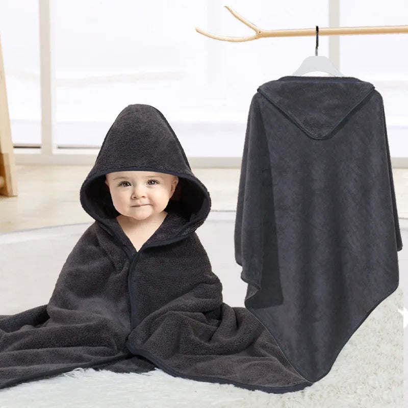 Blankets Swaddle - Cartoon Baby Bathrobe Hooded Towel