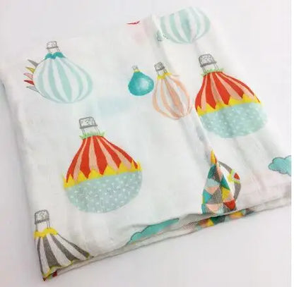 Baby Blankets: Soft Muslin Swaddle Wrap 58x58cm
