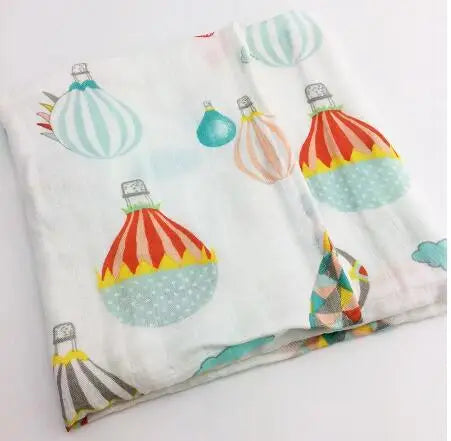 Baby Blankets: Soft Muslin Swaddle Wrap 58x58cm
