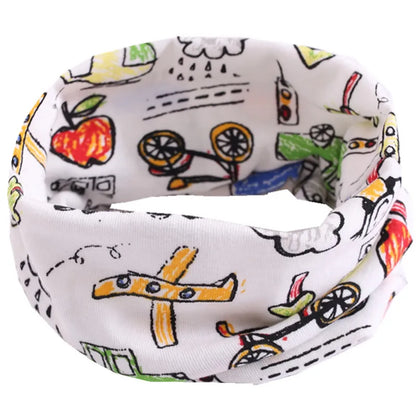Kids Cartoon Cotton Scarf - Warm Winter Neckwear