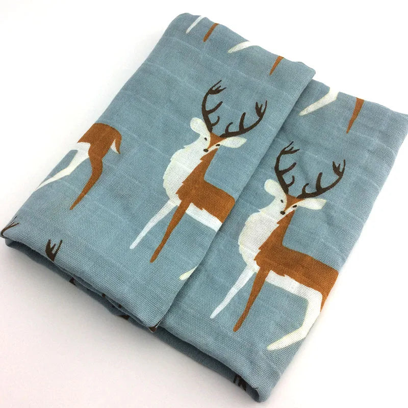 Baby Blankets: Soft Muslin Swaddle Wrap 58x58cm