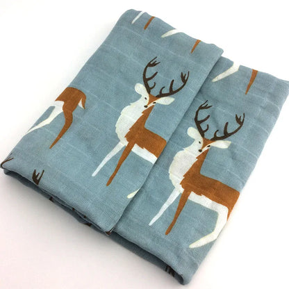Baby Blankets: Soft Muslin Swaddle Wrap 58x58cm