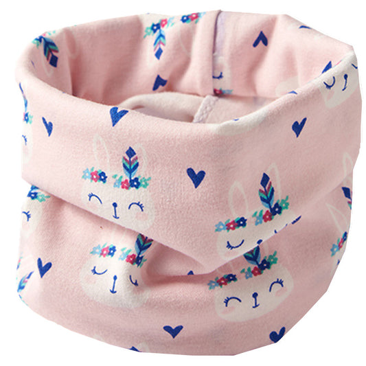 Kids Cartoon Cotton Scarf - Warm Winter Neckwear
