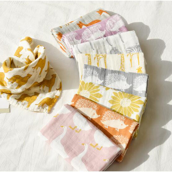 Baby Blankets: Soft Muslin Swaddle Wrap 58x58cm