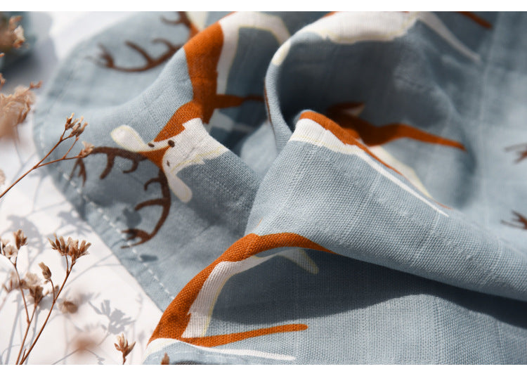 Baby Blankets: Soft Muslin Swaddle Wrap 58x58cm
