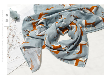 Baby Blankets: Soft Muslin Swaddle Wrap 58x58cm