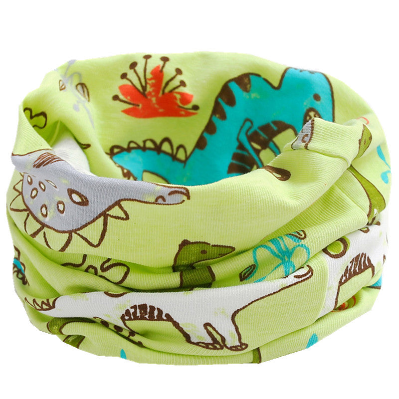 Kids Cartoon Cotton Scarf - Warm Winter Neckwear