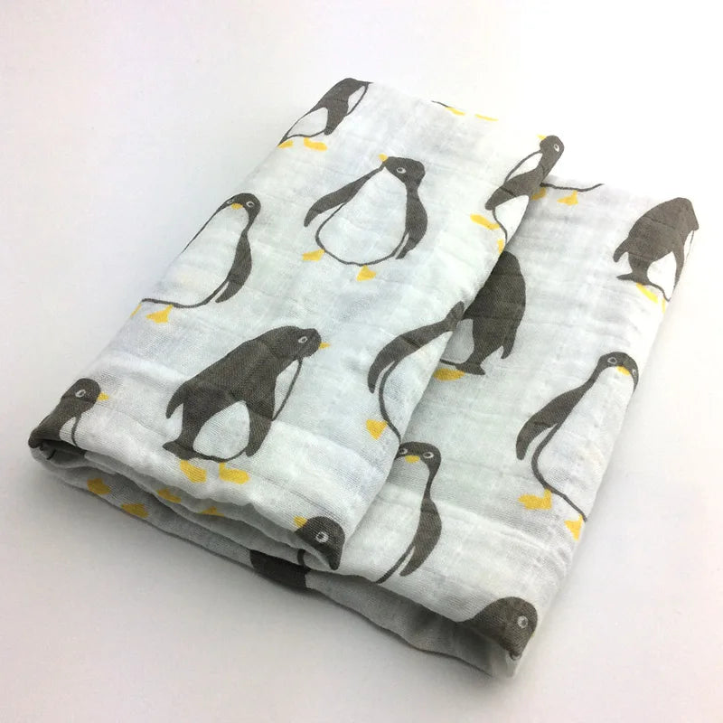 Baby Blankets: Soft Muslin Swaddle Wrap 58x58cm