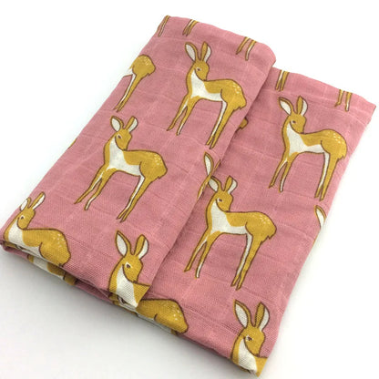 Baby Blankets: Soft Muslin Swaddle Wrap 58x58cm