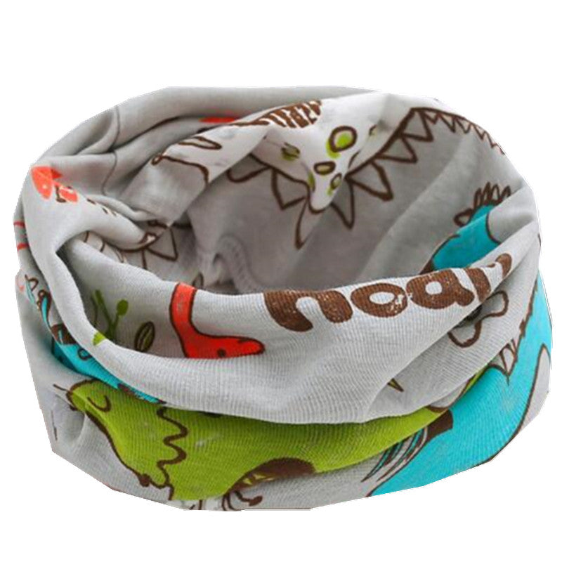 Kids Cartoon Cotton Scarf - Warm Winter Neckwear