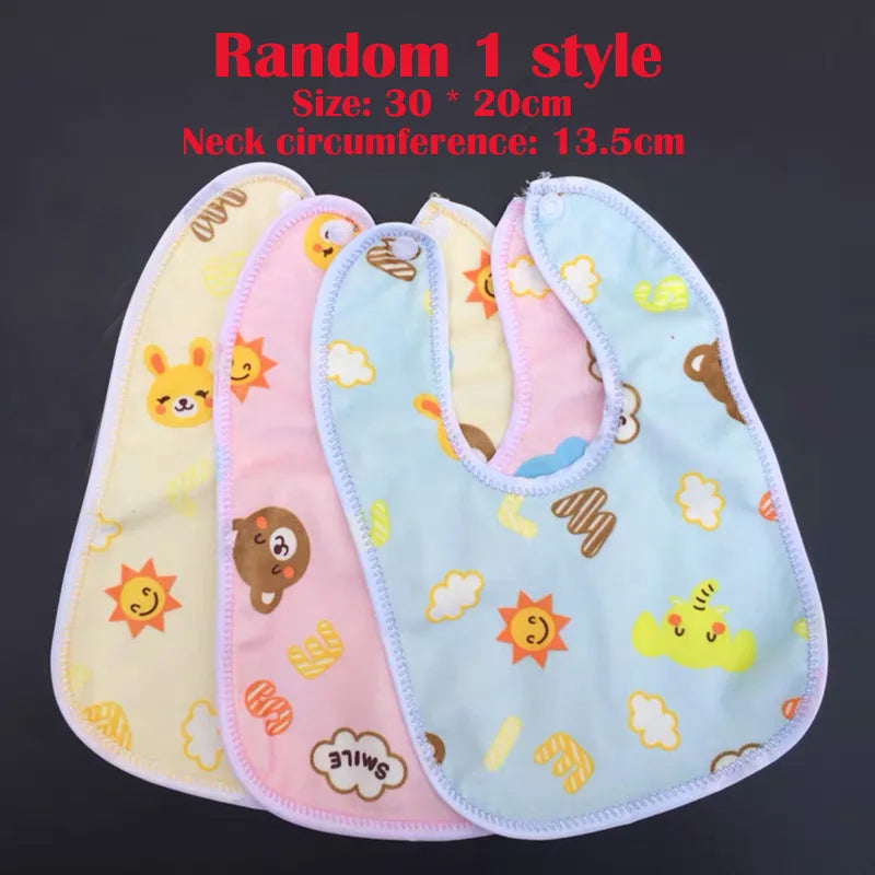 Baby Bibs - Waterproof Cartoon Newborn Bandana Burp Cloths