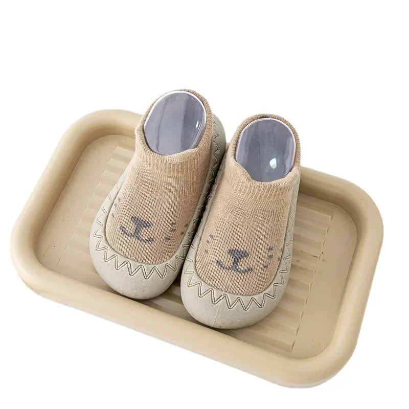 Baby Socks Shoes: Soft Rubber Sole First Walkers