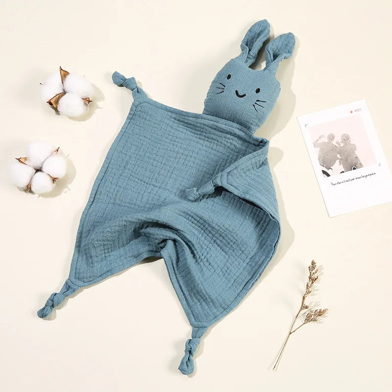 Baby Blankets: Baby Muslin Blanket with Cat Doll for Infant Sleep