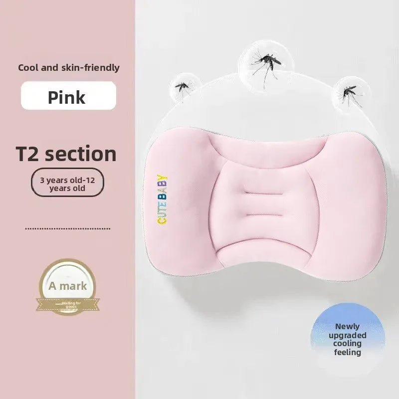Cooling Baby & Toddler Space Pillow for Baby 6Month 1-12 Year Olds Breathable Ice Silk Summer Use Multifunctional Nursing Pillow