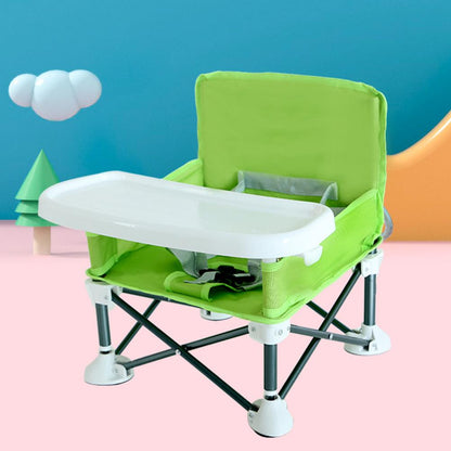 Infant Carrier Seat: Folding Chair with Tray & Bag