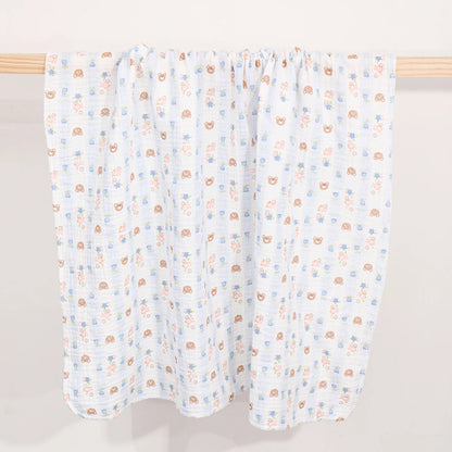 Baby Cotton Swaddle Blanket Muslin Bath Towel