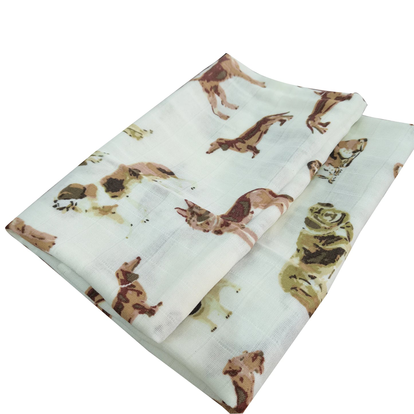 Muslin Cotton Baby Towels - 58x58cm Swaddle & Bath