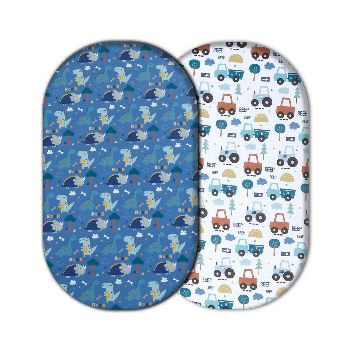 Elinfant 2PCS Changing Pad Cover,Baby Fitted Bassinet Bed Sheet,Fitted Crib Sheet Set,Toddler Bed Sheets Mattresses