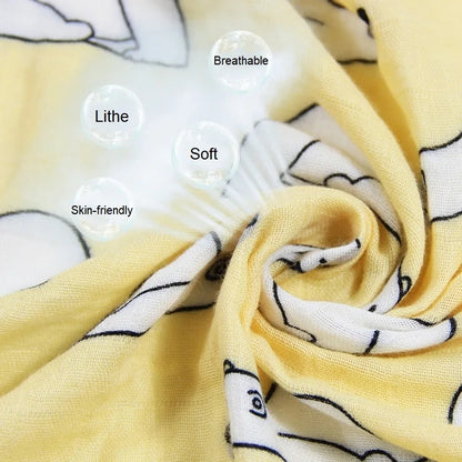 Muslin Cotton Baby Towels - 58x58cm Swaddle & Bath