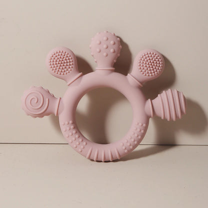 Silicone Teether 2024: Food Grade Teething Ring for Toddlers