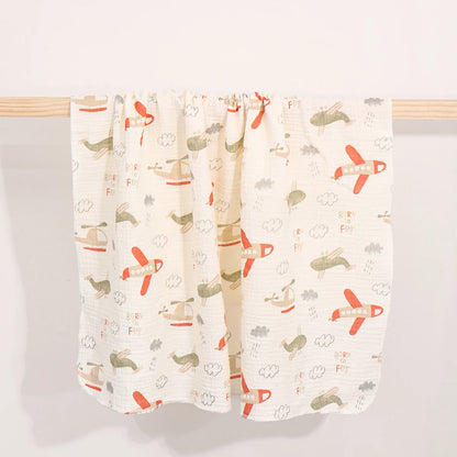 Baby Cotton Swaddle Blanket Muslin Bath Towel