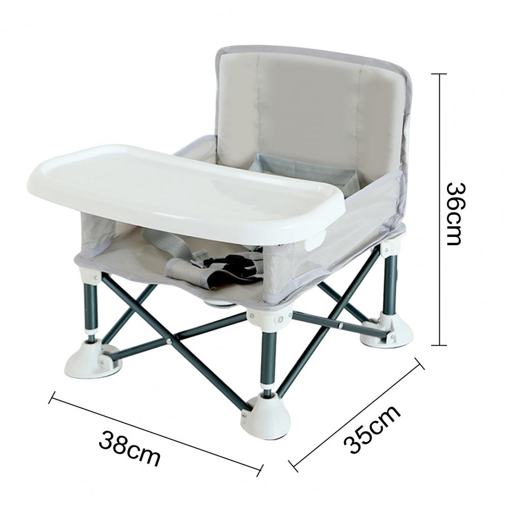 Infant Carrier Seat: Folding Chair with Tray & Bag