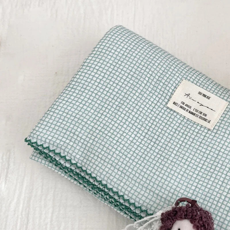 Baby Bath Towel Kids Swaddle Wrap Bedding Pure Cotton Bubble Muslin Blanket 2 Layers Infant Gauze Receiving Blanket