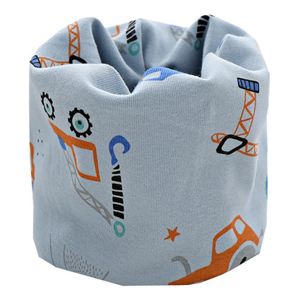 Kids Cartoon Cotton Scarf - Warm Winter Neckwear